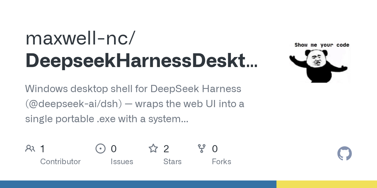 maxwell-nc/DeepseekHarnessDesktopLite Screenshot preview