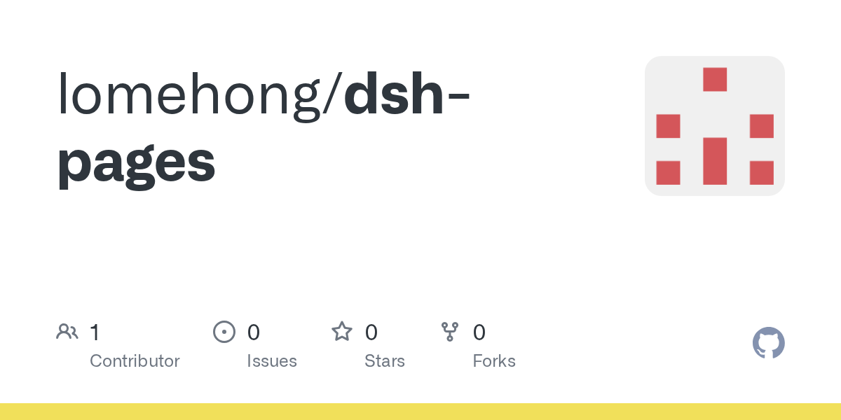 lomehong/dsh-pages Screenshot preview