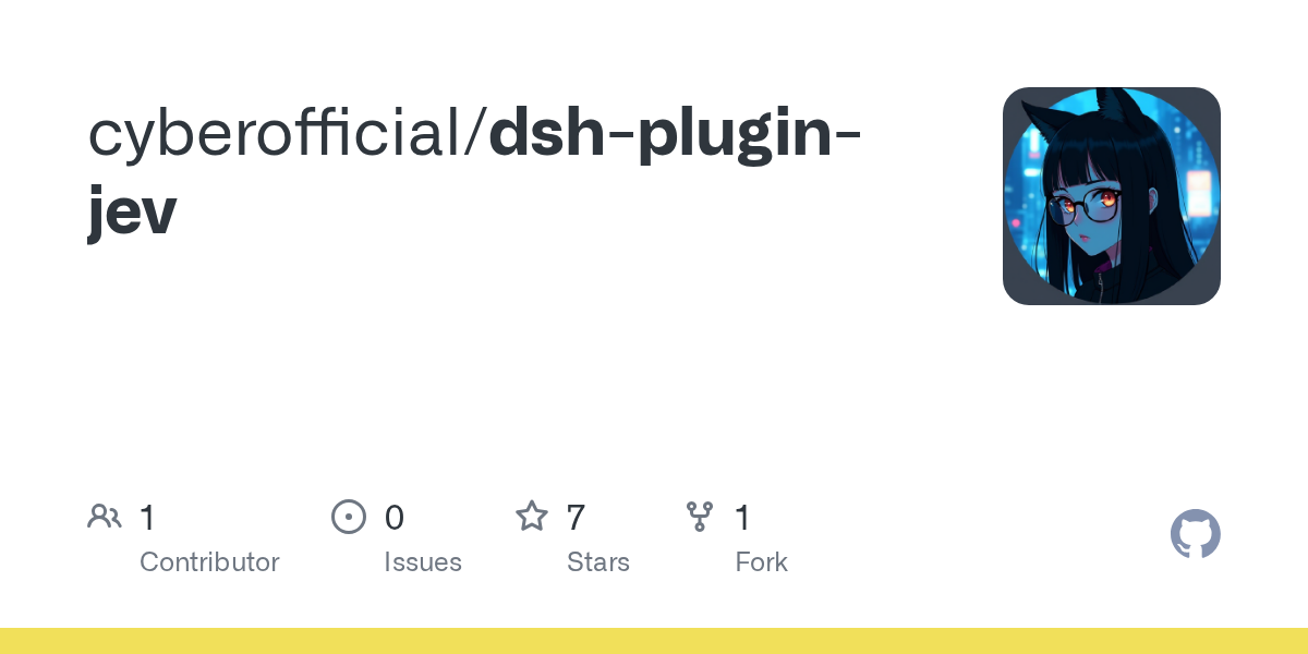 cyberofficial/dsh-plugin-jev Screenshot preview