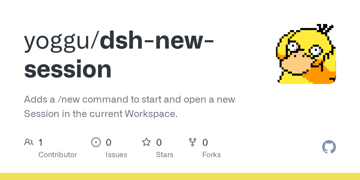 yoggu/dsh-new-session Screenshot preview