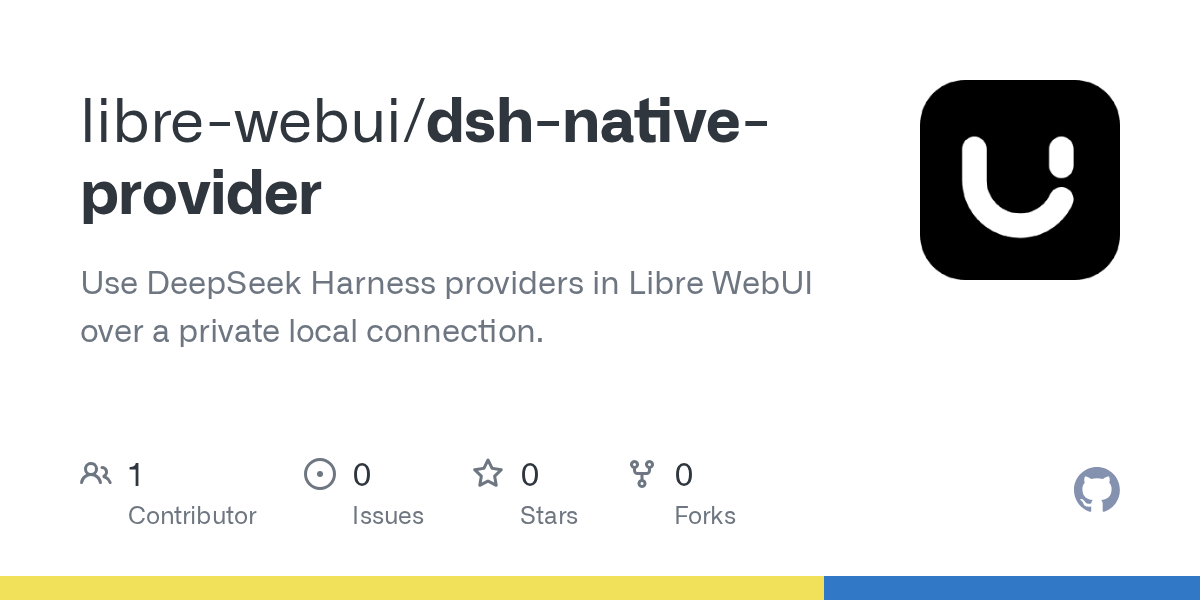 libre-webui/dsh-native-provider Screenshot preview