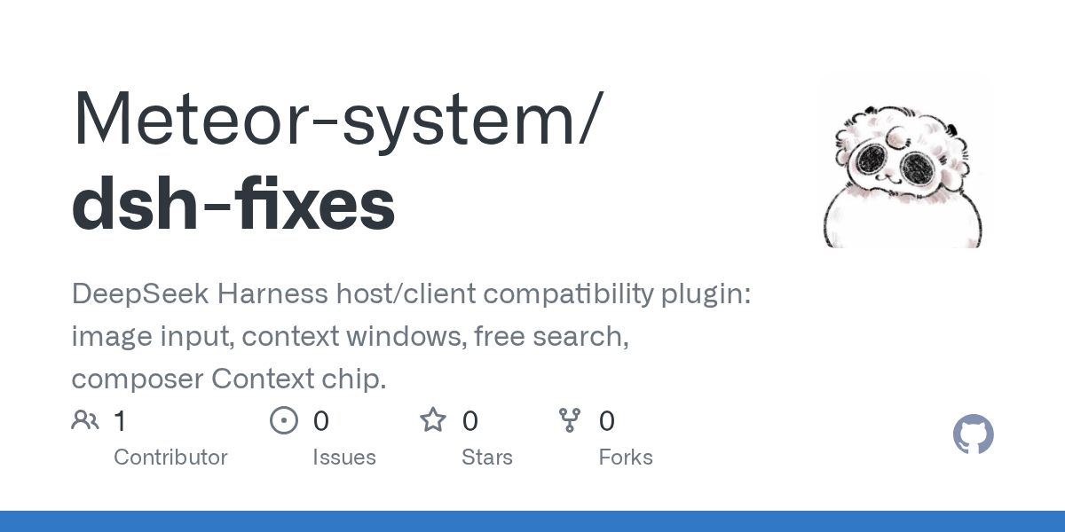 Meteor-system/dsh-fixes Screenshot preview