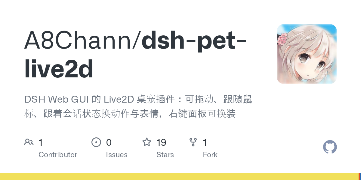 A8Chann/dsh-pet-live2d Screenshot preview