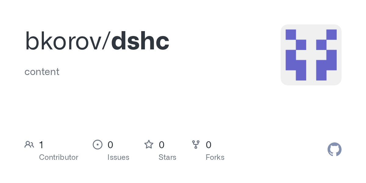 bkorov/dshc Screenshot preview