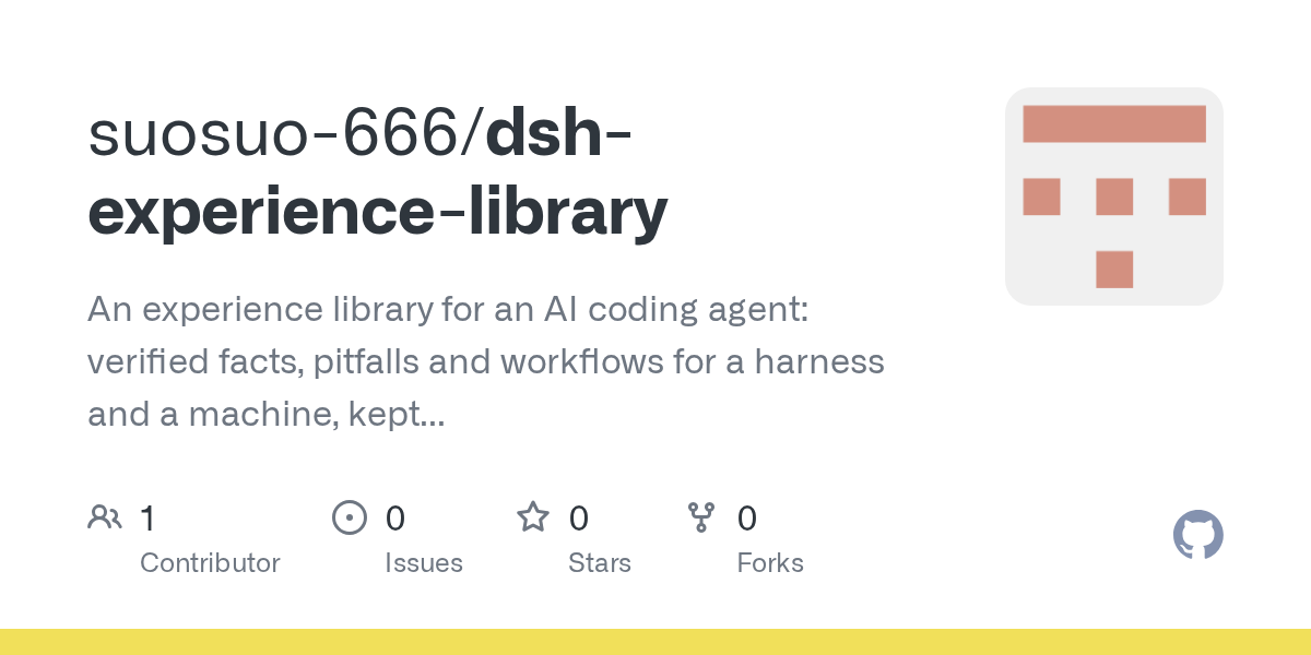 suosuo-666/dsh-experience-library Screenshot preview
