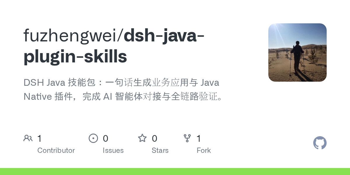 fuzhengwei/dsh-java-plugin-skills Screenshot preview
