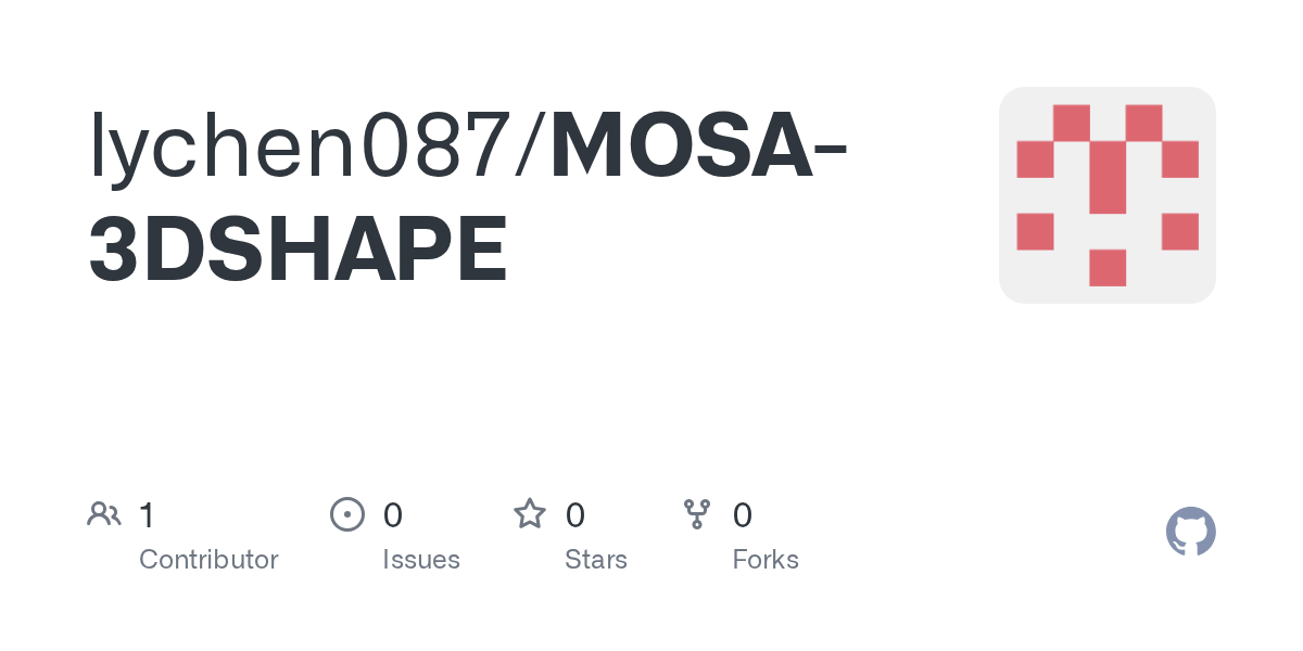lychen087/MOSA-3DSHAPE Screenshot preview