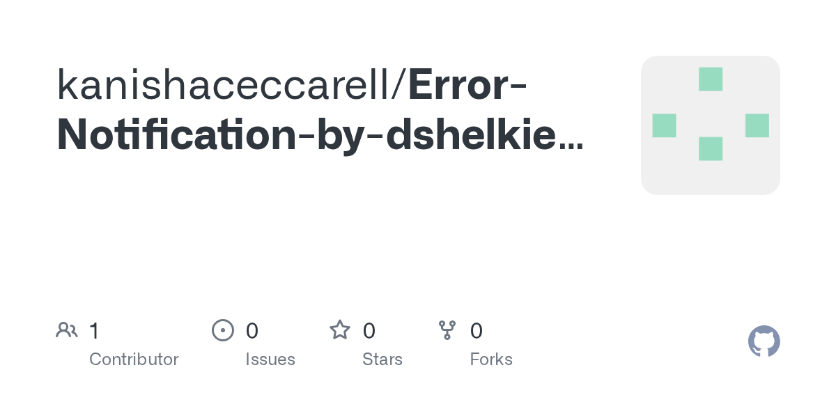 kanishaceccarell/Error-Notification-by-dshelkie-yahoo.com-xu13i6rc Screenshot preview
