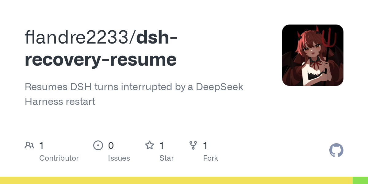 flandre2233/dsh-recovery-resume Screenshot preview