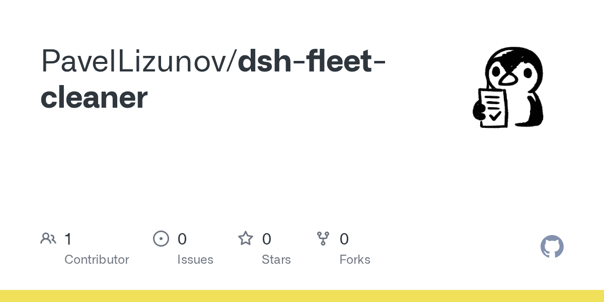 PavelLizunov/dsh-fleet-cleaner Screenshot preview