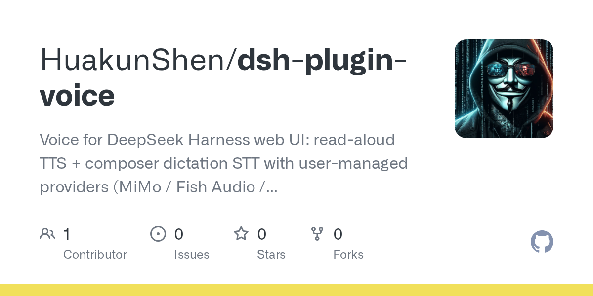 HuakunShen/dsh-plugin-voice Screenshot preview