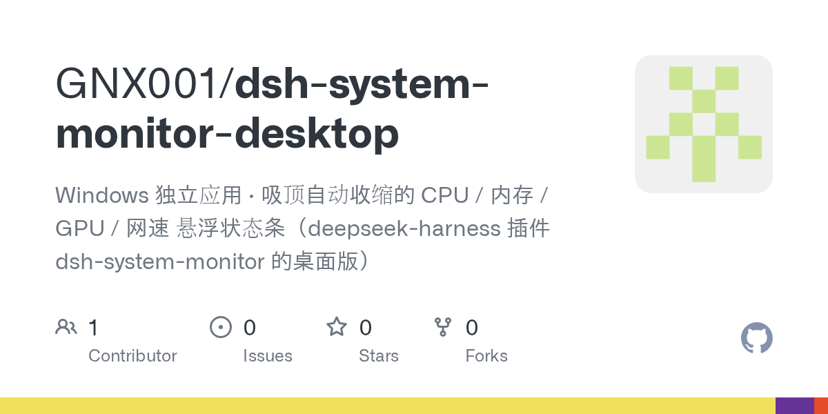GNX001/dsh-system-monitor-desktop Screenshot preview