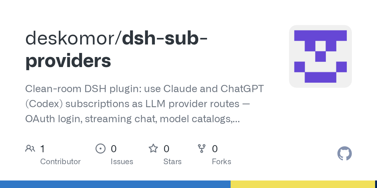 deskomor/dsh-sub-providers Screenshot preview