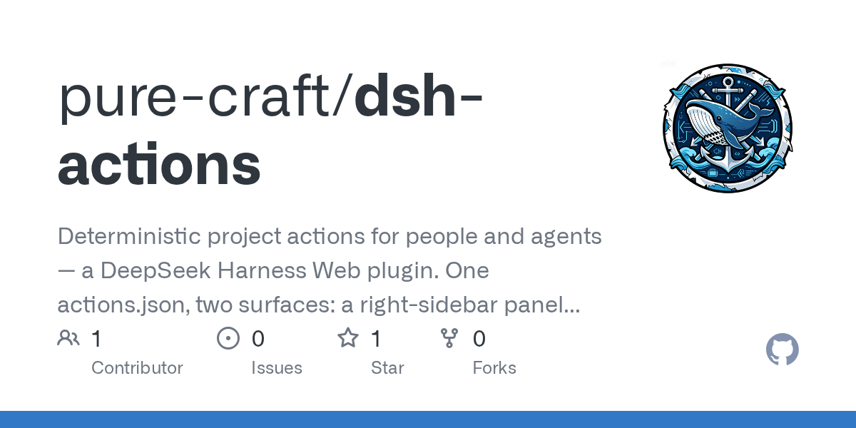 pure-craft/dsh-actions Screenshot preview
