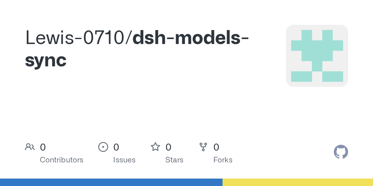 Lewis-0710/dsh-models-sync Screenshot preview