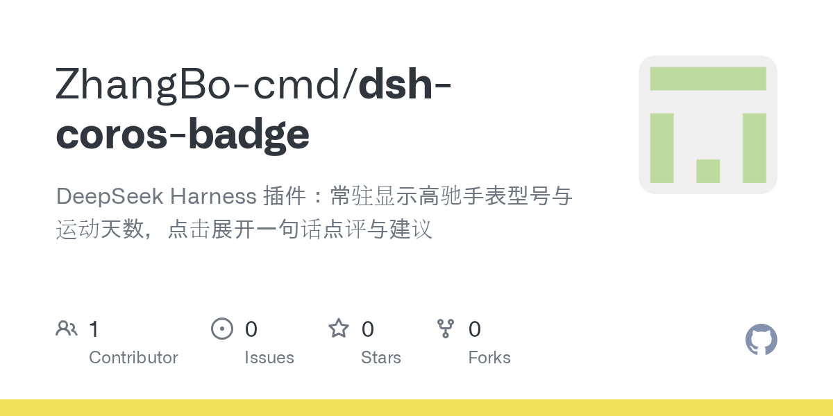 ZhangBo-cmd/dsh-coros-badge Screenshot preview