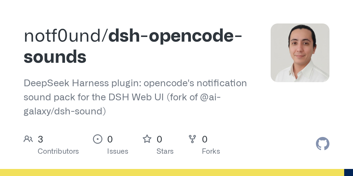notf0und/dsh-opencode-sounds Screenshot preview