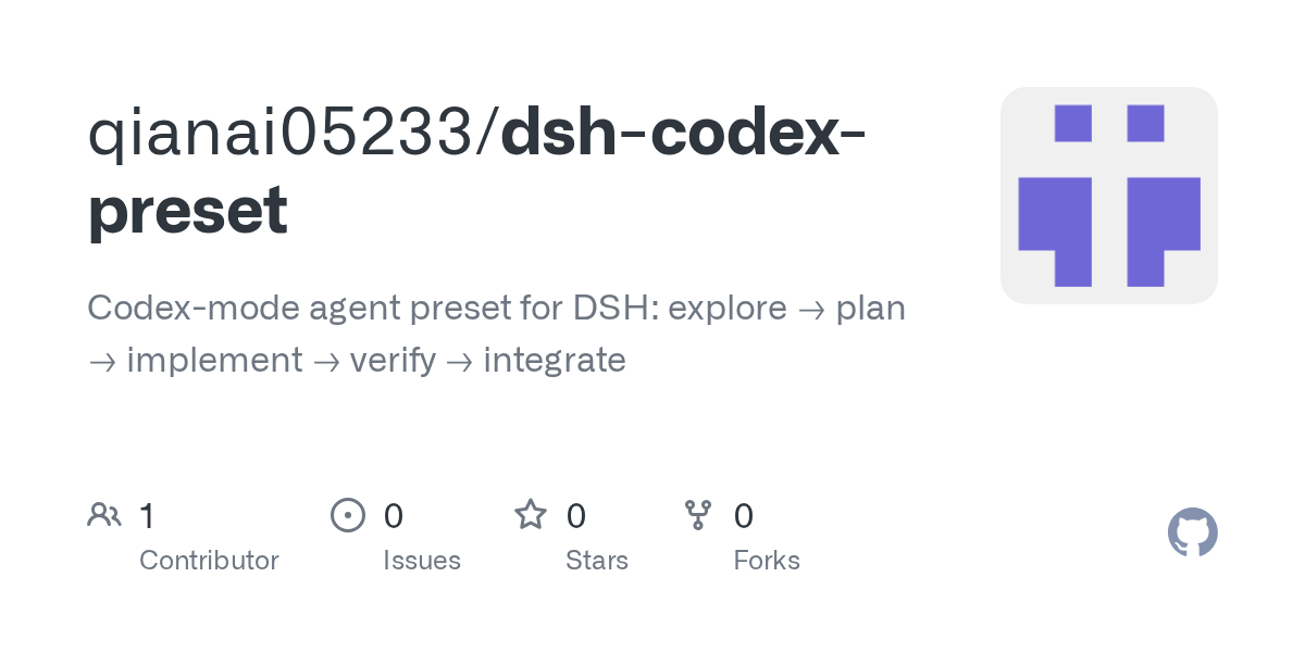qianai05233/dsh-codex-preset Screenshot preview