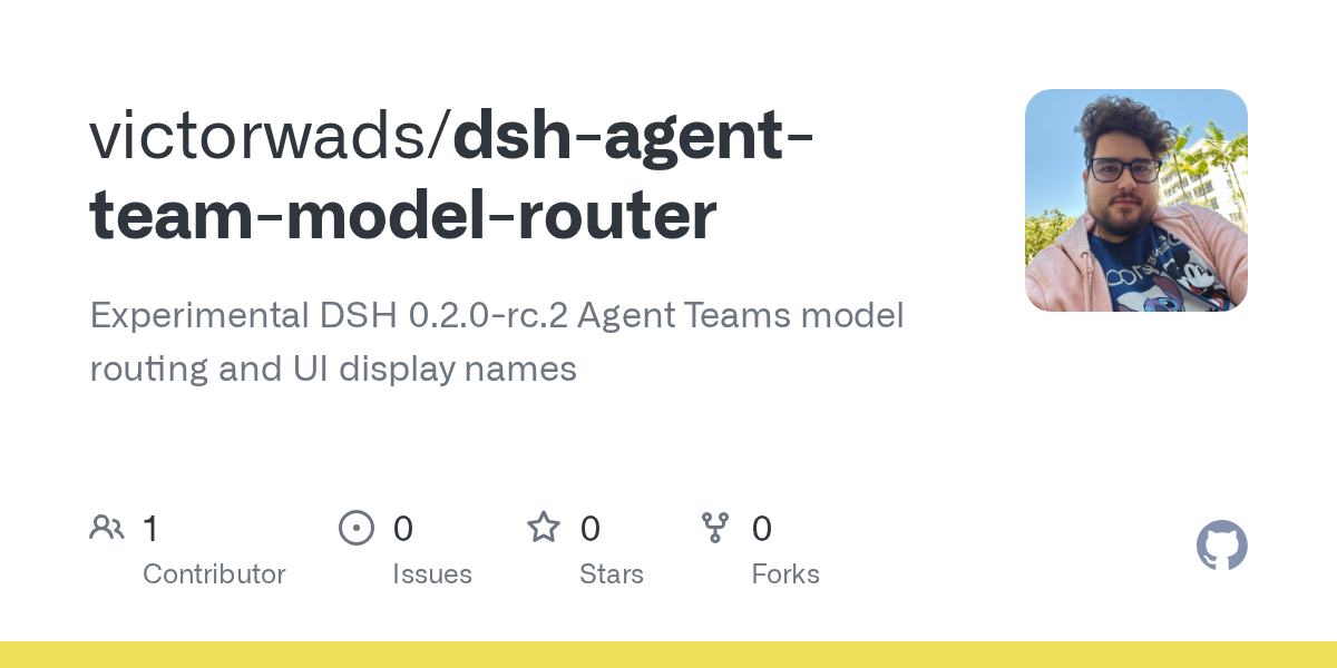 victorwads/dsh-agent-team-model-router Screenshot preview