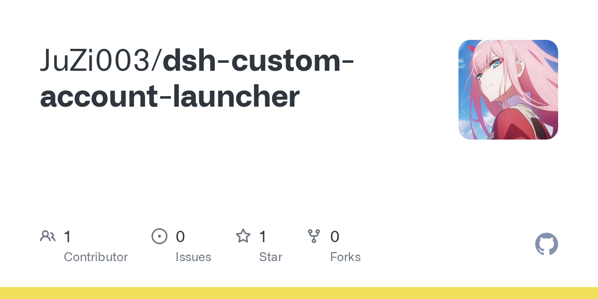 JuZi003/dsh-custom-account-launcher Screenshot preview