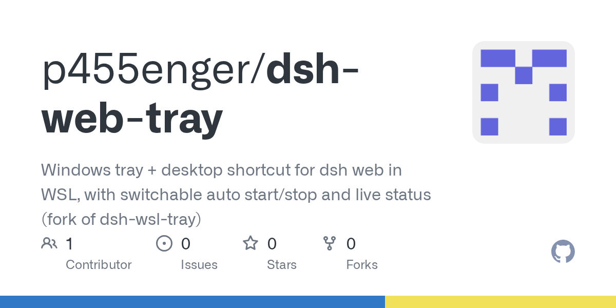 p455enger/dsh-web-tray Screenshot preview