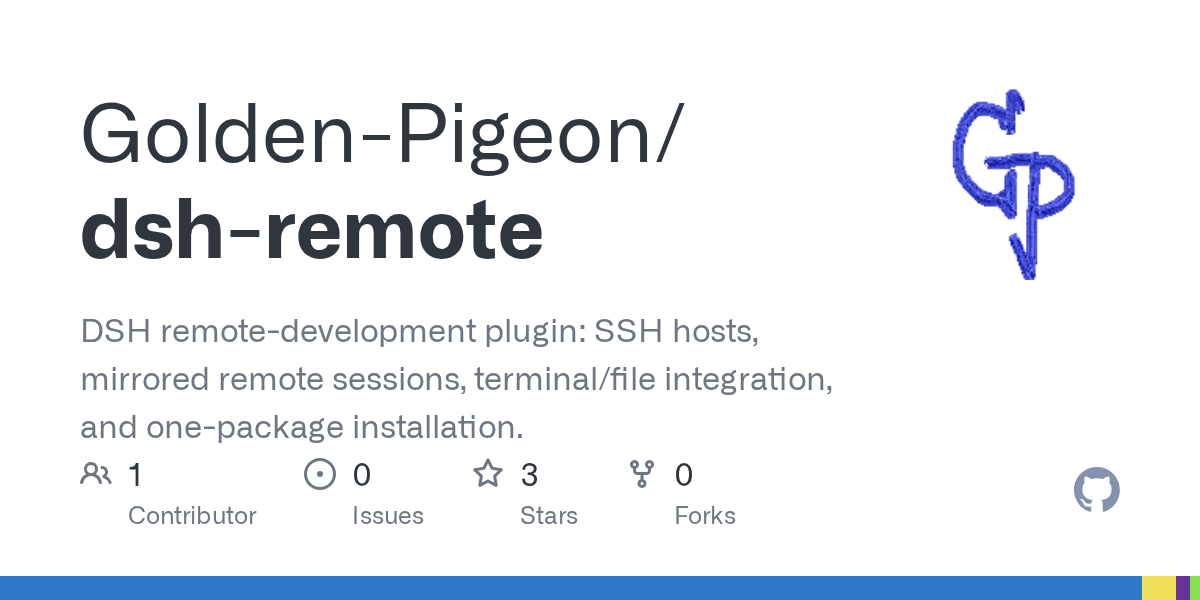 Golden-Pigeon/dsh-remote Screenshot preview