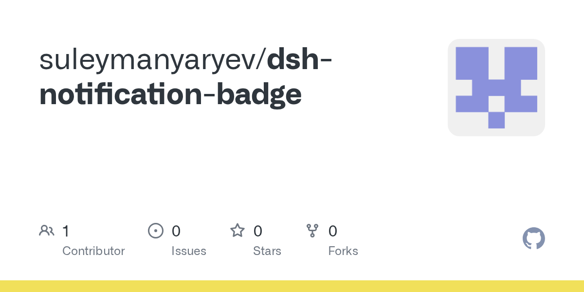 suleymanyaryev/dsh-notification-badge Screenshot preview