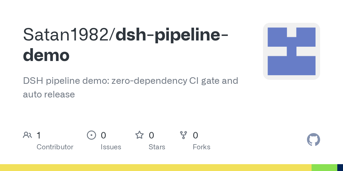 Satan1982/dsh-pipeline-demo Screenshot preview