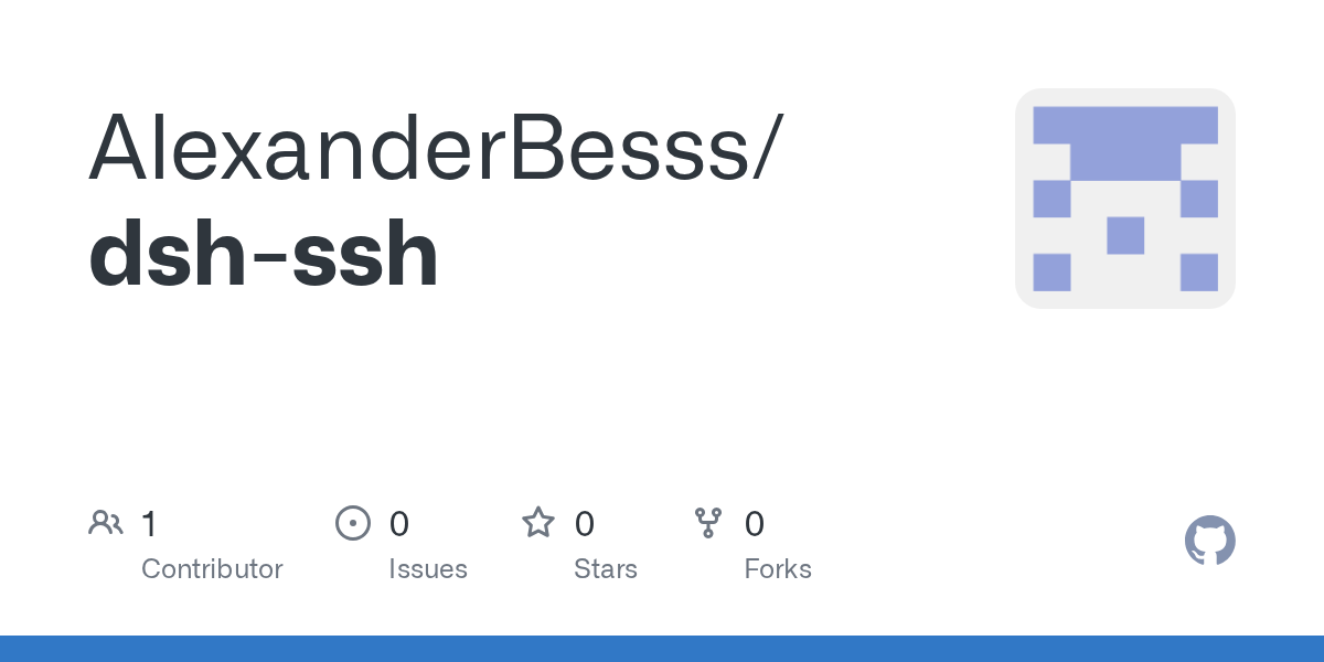 AlexanderBesss/dsh-ssh Screenshot preview