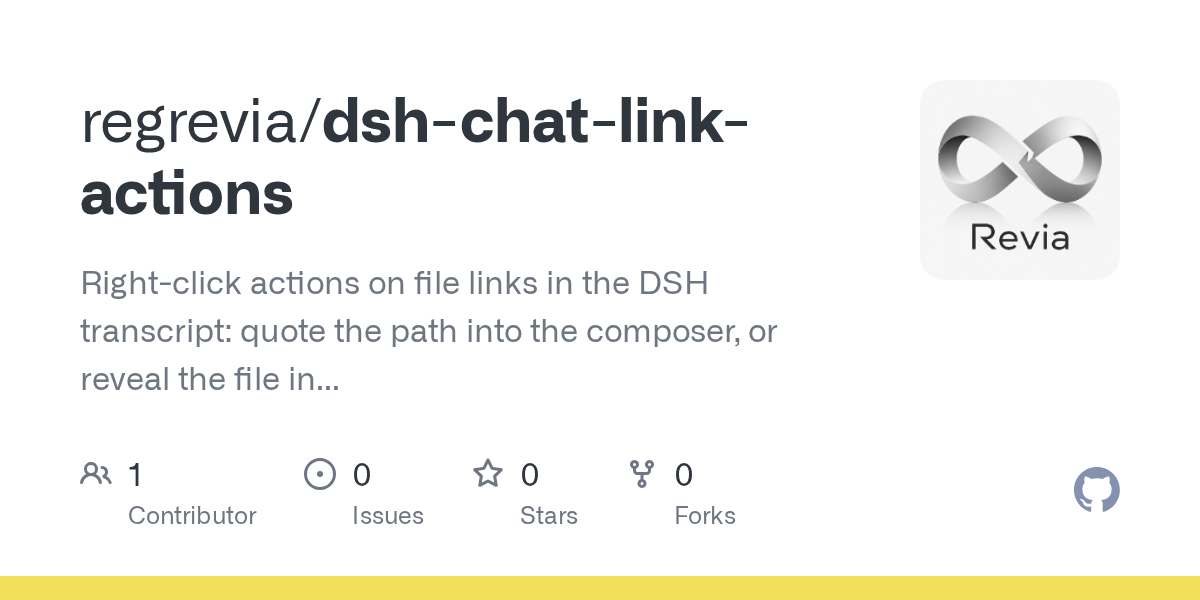 regrevia/dsh-chat-link-actions Screenshot preview
