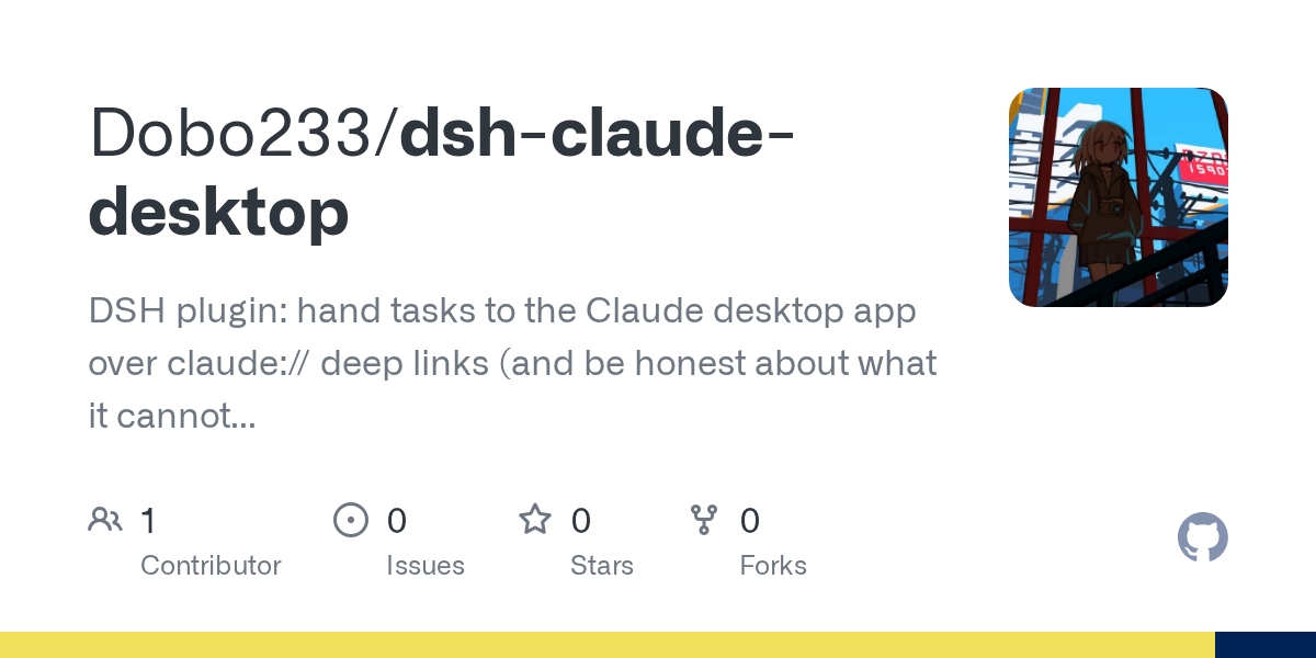 Dobo233/dsh-claude-desktop Screenshot preview