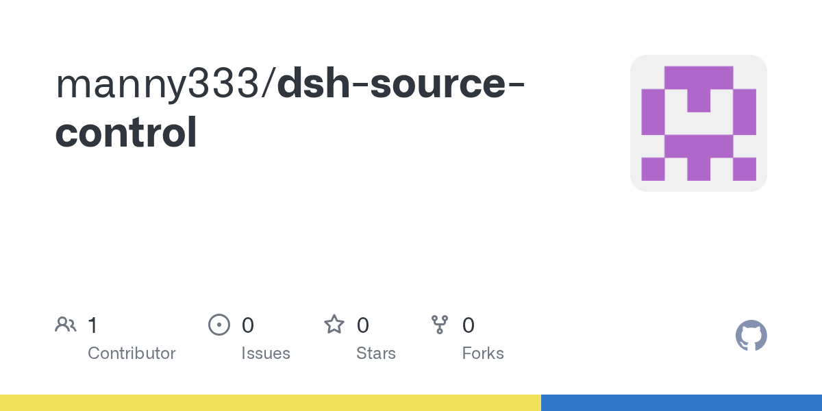 manny333/dsh-source-control Screenshot preview