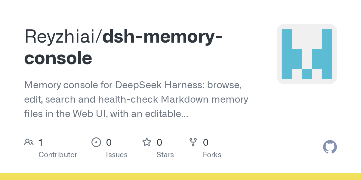 Reyzhiai/dsh-memory-console Screenshot preview