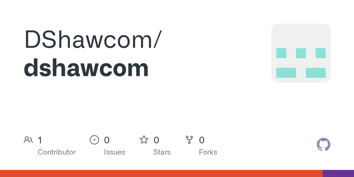 DShawcom/dshawcom Screenshot preview
