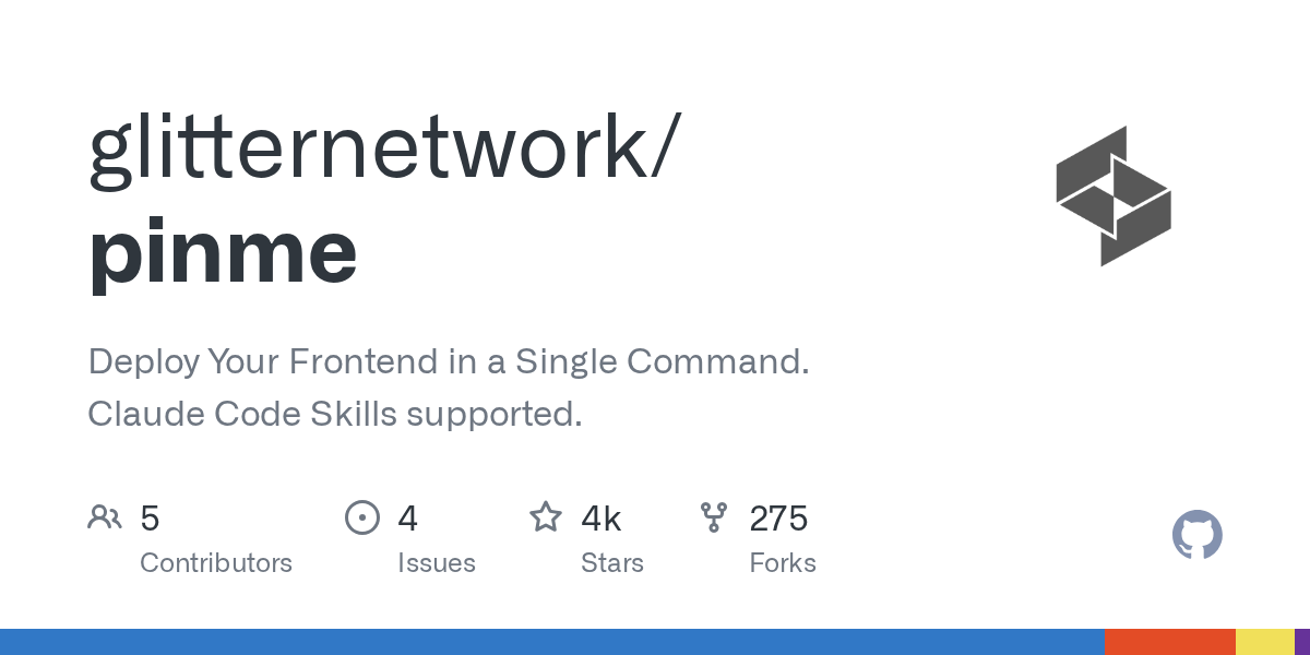 glitternetwork/pinme Screenshot preview